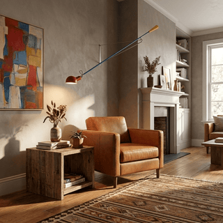 Long Swing Arm Wall Lamp-Neutral Decor