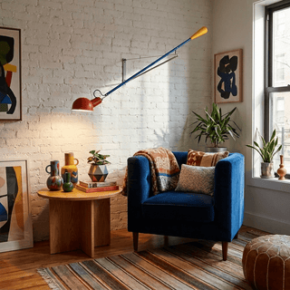 Long Swing Arm Wall Lamp-Neutral Decor