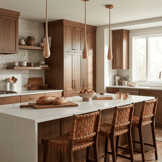 Elongated Teardrop Pendant Light-Neutral Decor