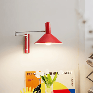 Cone Swing Arm Wall Sconce-Neutral Decor