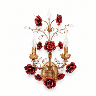 Rose Wall Sconce-Neutral Decor