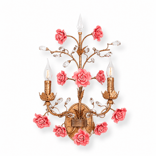 Rose Wall Sconce-Neutral Decor