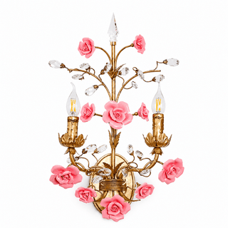 Rose Wall Sconce-Neutral Decor