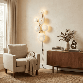 Lotus Petal Plug-in Wall Lamp-Neutral Decor
