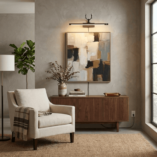 Stag Horn Plug-in Wall Light-Neutral Decor