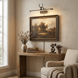Stag Horn Plug-in Wall Light-Neutral Decor