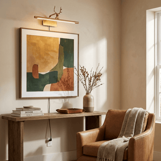 Stag Horn Plug-in Wall Light-Neutral Decor