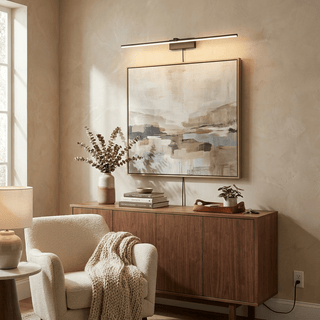 Metal Linear Mirror Plug-in Wall Light-Neutral Decor