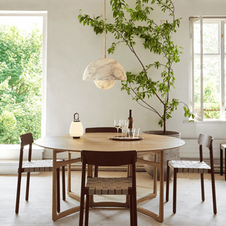 Alabaster Bud Pendant Lamp-Neutral Decor