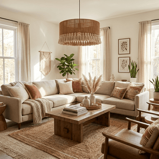 Fringe Jute Pendant Lamp-Neutral Decor