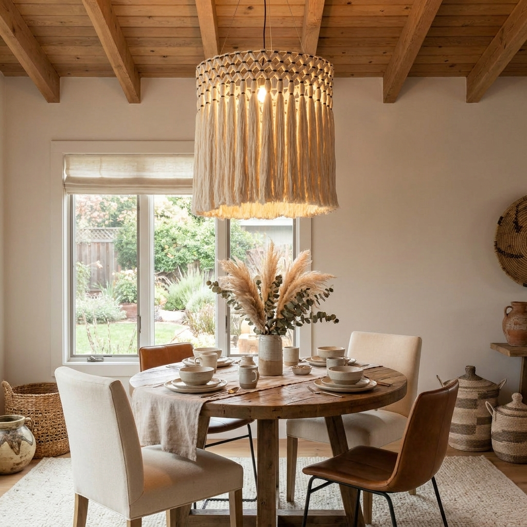 Ulmont Suspension En Macramé À Franges