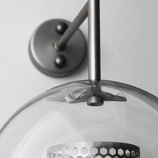 Kiri Applique Murale Globe Vintage  Cuivre/Argent. Salle de Bain