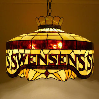 Tiffany Vintage LED Suspension Métal Verre Chambre À Coucher