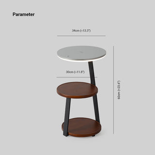 Muto LED Lampadaire Table Moderne, Bois, Salon/Salle à Manger
