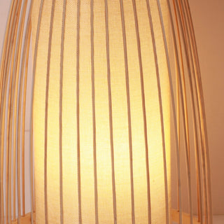 Muto Lampadaire Design Naturel Bois Rotin, Salon/Chambre