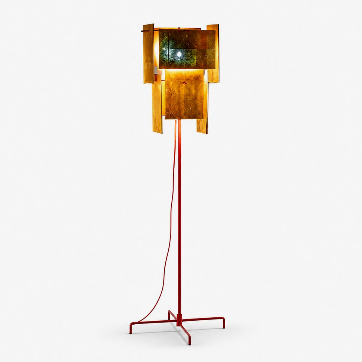 Gold Gallery Floor Lamp-Neutral Decor