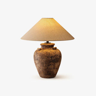 Mirisaya Lampe de Table Vintage en Tissu