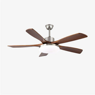 Plafonnier ventilateur moderne Orvian en bois