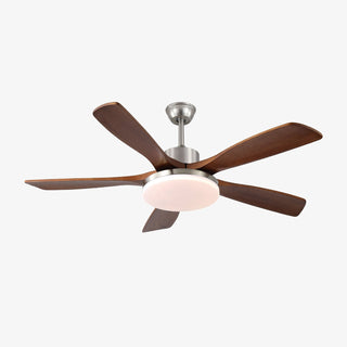 Plafonnier ventilateur moderne Orvian en bois