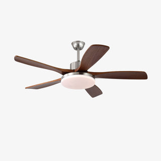 Plafonnier ventilateur moderne Orvian en bois