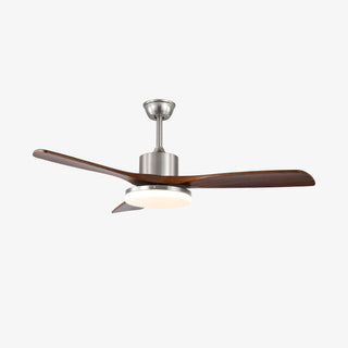 Plafonnier ventilateur moderne Orvian en bois