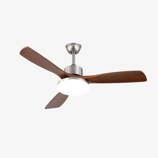 Plafonnier ventilateur moderne Orvian en bois