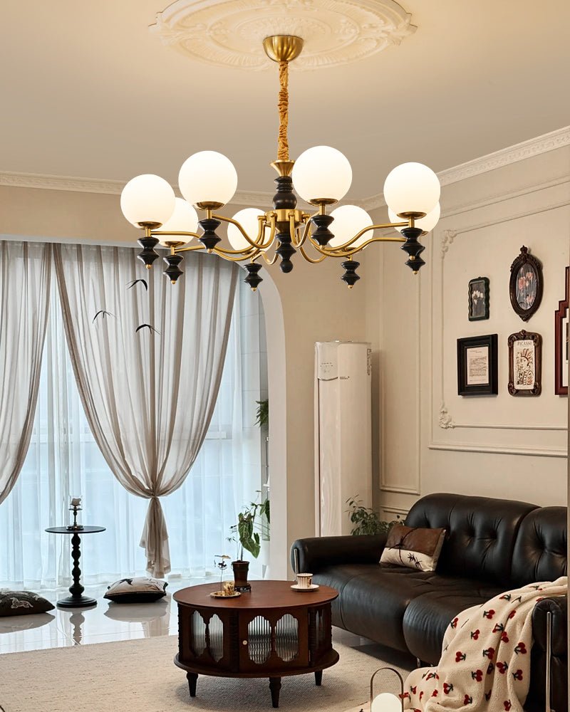 Iseliane Lustre en Bois Vintage Traditionnel