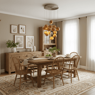 Wooden Orb Sphere Cluster Pendant Light-Neutral Decor
