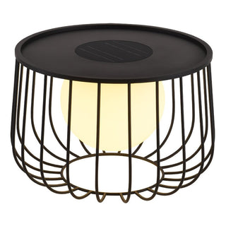 Rowan Cage Solar Lantern Outdoor Lamp-Neutral Decor
