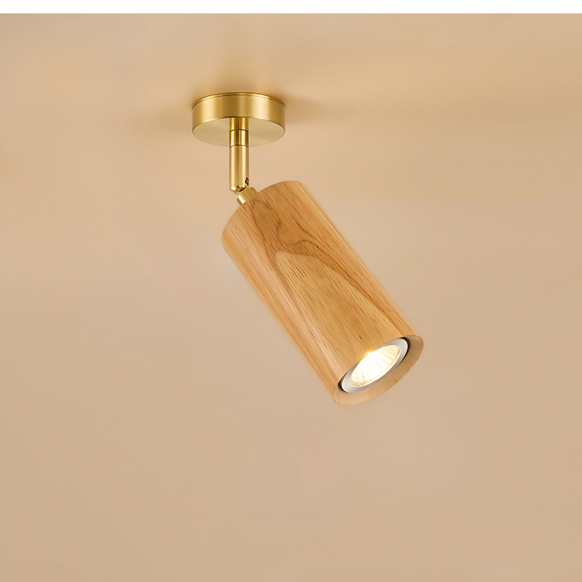 Liora Wooden LED Track Light-Neutral Decor