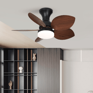 Plafonnier Ventilateur Florence en Bois Vintage