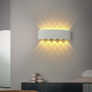 Korinex Applique Murale Rectangulaire Moderne Noir/Blanc. Corridor-Luire
