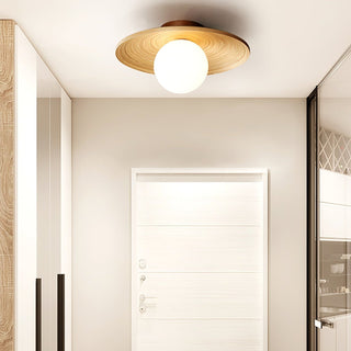 Lustra Plafonnier Soluna Bois Orbital