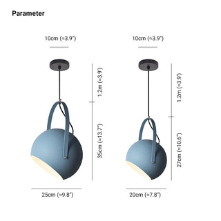 Valentina Suspension 5 Couleurs LED Décor Nordique Métal Salle à Manger
