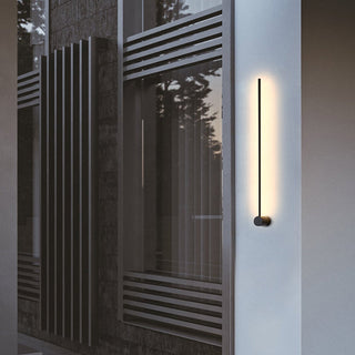 Kirixen Applique Murale Intérieure Minimaliste Linéaire LED. Métal. Noir.-Luire