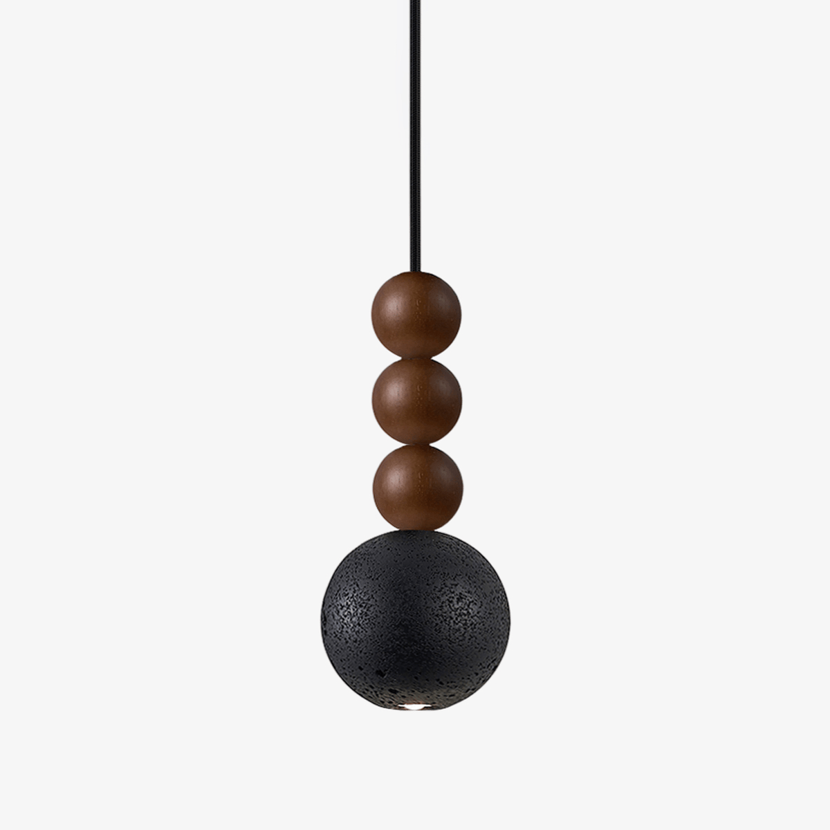 Tizn Suspension Bois Moderne Travertin Noir