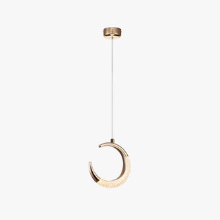 Kristy Luminaires Suspensions Arc Deco Moderne Simple Métal/Acrylique Doré Salon