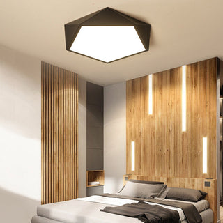 Arisha Design LED Plafonnier Simple Moderne Métal Noir/Blanc Salon
