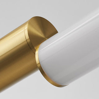 Ray Suspension Linéaire Minimaliste, Aluminium/PVC, Or, Salon
