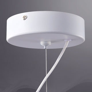 Arisha Suspension Linéaire Moderne, Metal/PET, Blanc, Salon