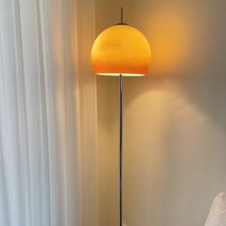 Mira Lampadaire Champignon Moderne, Métal/Verre, Jaune, Salon