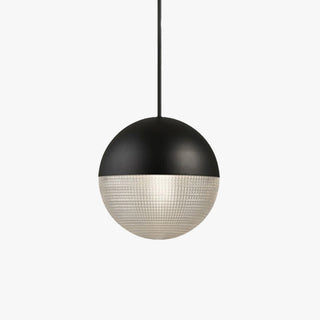 Valentina Suspenison Boule Contemporaine, Métal/Verre, Noir/Or, Bar/Salon/Chambre