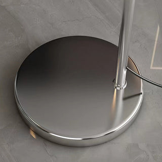 Mira Design Lampadaire Canne à Pêche Simple Argent Métal/Verre Chrome Salon Grande