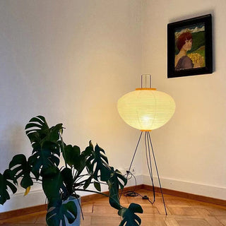 Ritta Design Lampadaire Simple Métal/Papier Blanc Bureau/Salon
