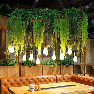 Ritta LED Suspension Vert Métal Salle à Manger Salon Cuisine