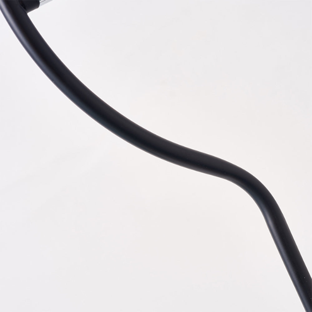 Arisha Design Lampadaire Rond Moderne Métal/Acrylique Noir/Blanc Salon/Chambre