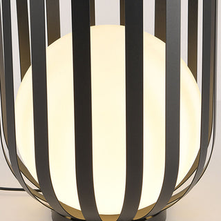 Ray Lampadaire Solaire Globe Moderne, Métal, Noir, Allée