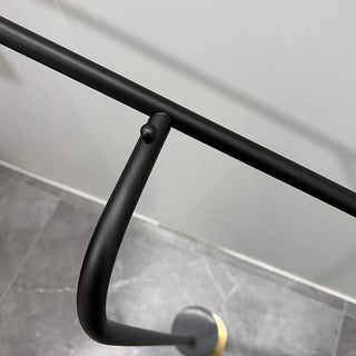 Arisha Lampadaire Cylindre Moderne, Marble/Métal, Noir, Salon