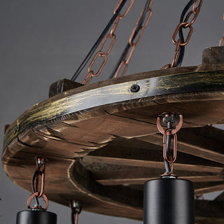 Epoch Suspension Rudder Retro, Metal/Bois, Marron, Salon