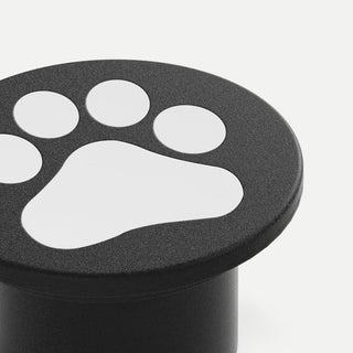 Aria Lampe Extérieure au Sol Patte de chat Moderne, Métal, Gris, Cour